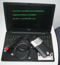 Markenlaptop mit OBD-Scanner