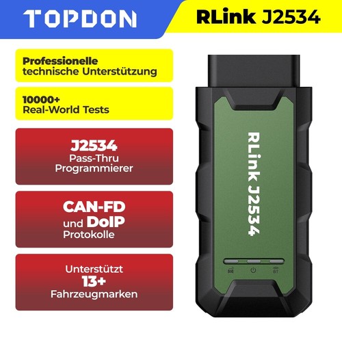 Topdon rlink j2534 pass - topdon,
